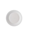 Assiette en carton blanc biodégradable