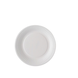 Assiette en carton blanc biodégradable