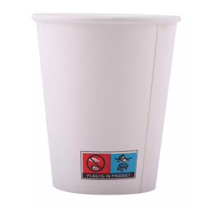 Gobelet carton neutre avec couvercle 20 cl (7 oz) - Boissons chaudes et froides