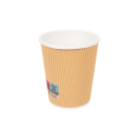 Gobelet carton double paroi pour boissons chaudes 24 cl marron