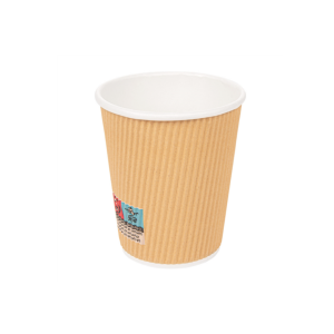 Gobelet carton double paroi pour boissons chaudes 24 cl marron