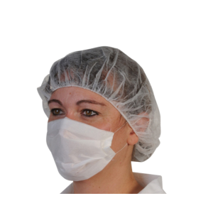 Masque papier blanc 2 plis