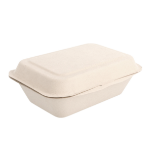 Barquette repas 600 ml en fibre de canne compostable