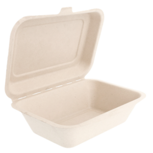 Barquette repas 600 ml en fibre de canne compostable