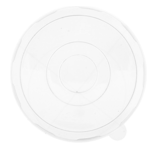 Couvercle transparent PET Ø 14 cm pour saladier en bagasse naturel 350 ml Ø 13,5 cm