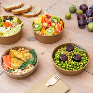 Couvercle PP transparent Ø 15 cm pour bol kraft