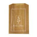 Sac viennoiserie en papier kraft brun 14 + 7 x 21 cm