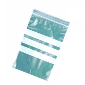 Sachet de prélèvements à fermeture pression avec bande blanche 22 x 28 cm – 50 microns