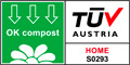Le label OK compost certifie la conformité des bioplastiques à la norme européenne EN 13432 qui atteste de la biodégradabilité des produits de 90 % en 6 mois dans des conditions de compostage industriel. Le label OK compost certifie la conformité des bioplastiques à la norme européenne EN 13432 qui atteste de la biodégradabilité des produits de 90 % en 6 mois dans des conditions de compostage industriel.
